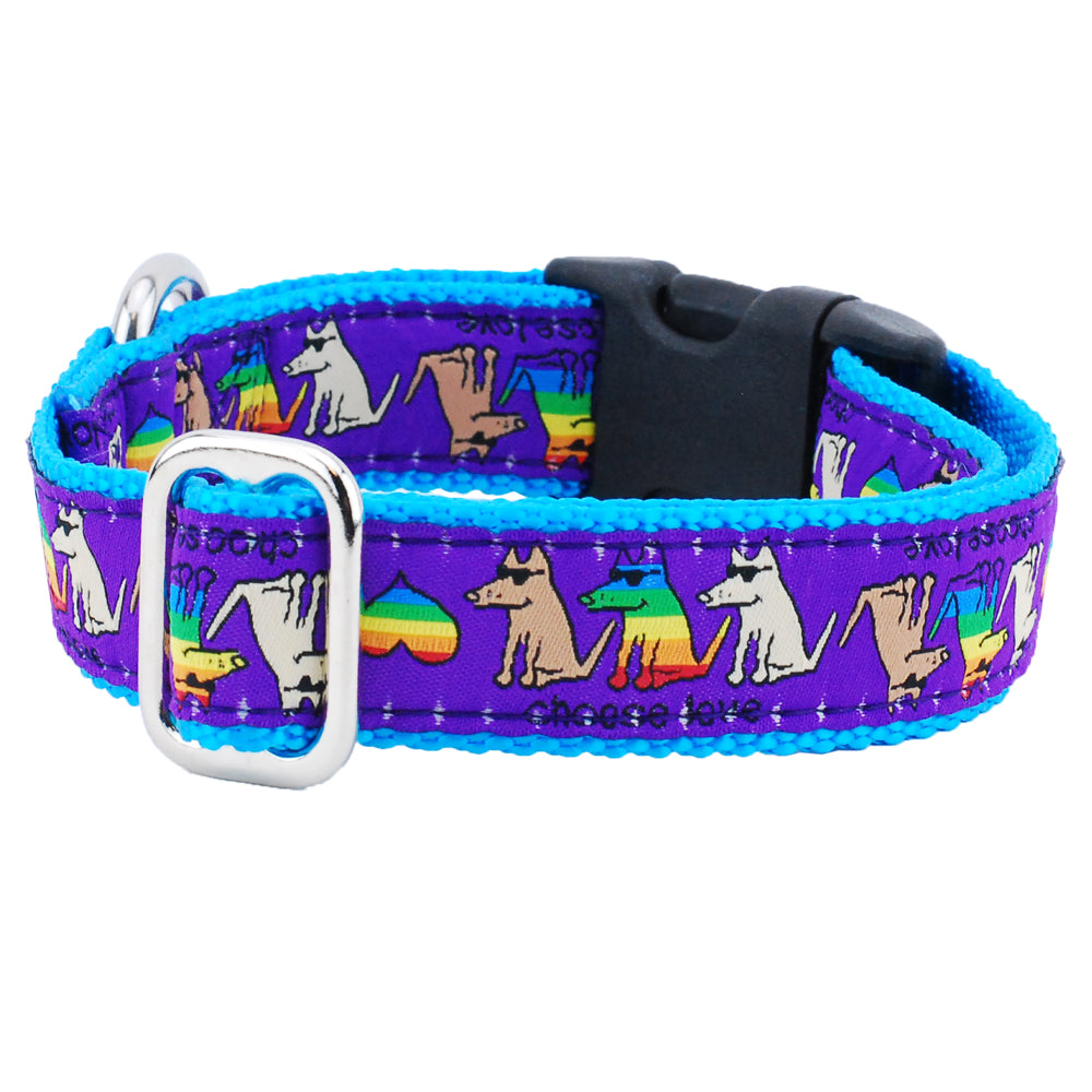Choose Love Teddy The Dog Essential 1" Dog Collar